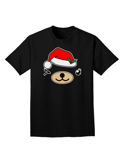 Kyu-T Face Beartholomea Santa Girl Bear Adult Dark T-Shirt-Mens T-Shirt-TooLoud-Black-Small-Davson Sales