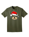 Kyu-T Face Beartholomea Santa Girl Bear Adult Dark T-Shirt-Mens T-Shirt-TooLoud-Military-Green-Small-Davson Sales