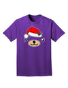 Kyu-T Face Beartholomea Santa Girl Bear Adult Dark T-Shirt-Mens T-Shirt-TooLoud-Purple-Small-Davson Sales