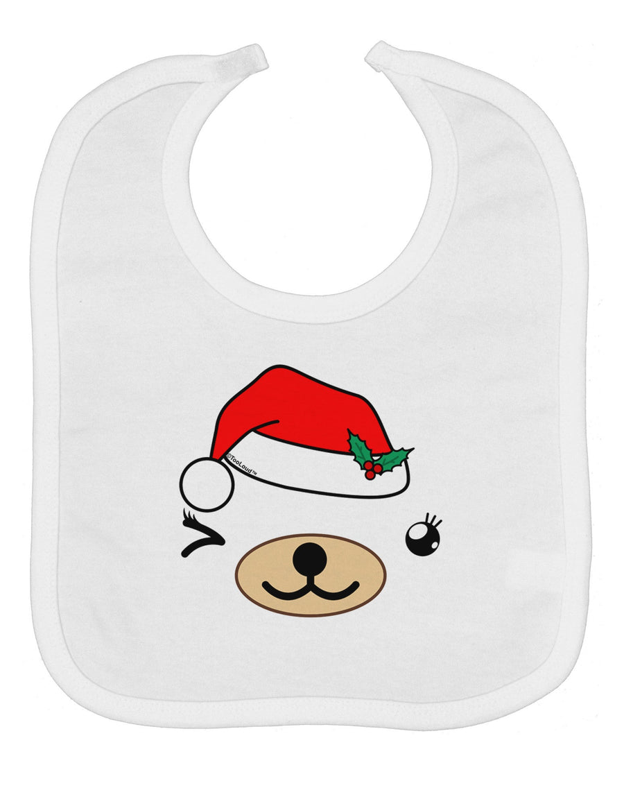 Kyu-T Face Beartholomea Santa Girl Bear Baby Bib