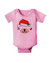 Kyu-T Face Beartholomea Santa Girl Bear Baby Romper Bodysuit-Baby Romper-TooLoud-Light-Pink-06-Months-Davson Sales