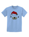 Kyu-T Face Beartholomea Santa Girl Bear Childrens T-Shirt-Childrens T-Shirt-TooLoud-Light-Blue-X-Small-Davson Sales