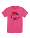 Kyu-T Face Beartholomea Santa Girl Bear Childrens T-Shirt-Childrens T-Shirt-TooLoud-Sangria-X-Small-Davson Sales