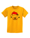 Kyu-T Face Beartholomea Santa Girl Bear Childrens T-Shirt-Childrens T-Shirt-TooLoud-Gold-X-Small-Davson Sales