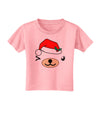 Kyu-T Face Beartholomea Santa Girl Bear Toddler T-Shirt-Toddler T-Shirt-TooLoud-Candy-Pink-2T-Davson Sales