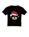 Kyu-T Face Beartholomea Santa Girl Bear Toddler T-Shirt Dark-Toddler T-Shirt-TooLoud-Black-2T-Davson Sales