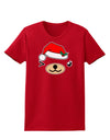 Kyu-T Face Beartholomea Santa Girl Bear Womens Dark T-Shirt-TooLoud-Red-X-Small-Davson Sales