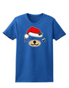 Kyu-T Face Beartholomea Santa Girl Bear Womens Dark T-Shirt-TooLoud-Royal-Blue-X-Small-Davson Sales