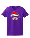 Kyu-T Face Beartholomea Santa Girl Bear Womens Dark T-Shirt-TooLoud-Purple-X-Small-Davson Sales