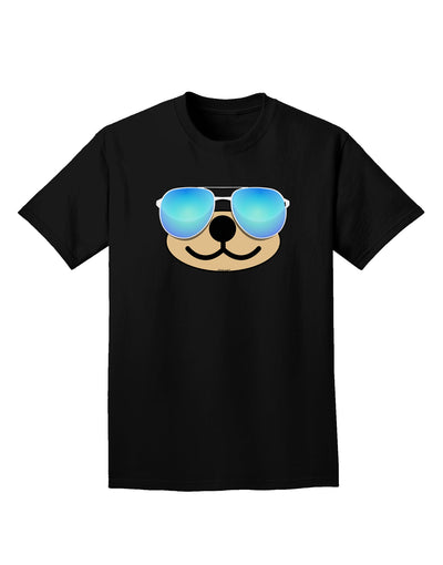 Kyu-T Face - Beartholomew Cool Sunglasses Adult Dark T-Shirt-Mens T-Shirt-TooLoud-Black-Small-Davson Sales