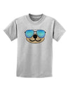 Kyu-T Face - Beartholomew Cool Sunglasses Childrens T-Shirt-Childrens T-Shirt-TooLoud-AshGray-X-Small-Davson Sales