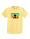 Kyu-T Face - Beartholomew Cool Sunglasses Childrens T-Shirt-Childrens T-Shirt-TooLoud-Daffodil-Yellow-X-Small-Davson Sales