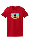 Kyu-T Face - Beartholomew Cool Sunglasses Womens Dark T-Shirt-TooLoud-Red-X-Small-Davson Sales