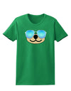 Kyu-T Face - Beartholomew Cool Sunglasses Womens Dark T-Shirt-TooLoud-Kelly-Green-X-Small-Davson Sales