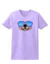 Kyu-T Face - Beartholomew Cool Sunglasses Womens T-Shirt-Womens T-Shirt-TooLoud-Lavender-X-Small-Davson Sales