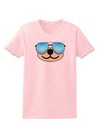 Kyu-T Face - Beartholomew Cool Sunglasses Womens T-Shirt-Womens T-Shirt-TooLoud-PalePink-X-Small-Davson Sales