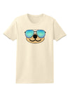 Kyu-T Face - Beartholomew Cool Sunglasses Womens T-Shirt-Womens T-Shirt-TooLoud-Natural-X-Small-Davson Sales