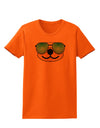 Kyu-T Face - Beartholomew Cool Sunglasses Womens T-Shirt-Womens T-Shirt-TooLoud-Orange-X-Small-Davson Sales