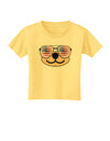 Kyu-T Face - Beartholomew Patriotic Sunglasses Toddler T-Shirt-Toddler T-Shirt-TooLoud-Daffodil-Yellow-2T-Davson Sales