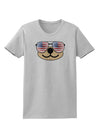 Kyu-T Face - Beartholomew Patriotic Sunglasses Womens T-Shirt-Womens T-Shirt-TooLoud-AshGray-X-Small-Davson Sales