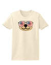 Kyu-T Face - Beartholomew Patriotic Sunglasses Womens T-Shirt-Womens T-Shirt-TooLoud-Natural-X-Small-Davson Sales