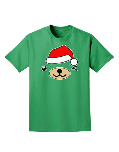 Kyu-T Face Beartholomew Santa Boy Bear Adult Dark T-Shirt-Mens T-Shirt-TooLoud-Kelly-Green-Small-Davson Sales