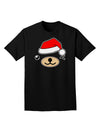 Kyu-T Face Beartholomew Santa Boy Bear Adult Dark T-Shirt-Mens T-Shirt-TooLoud-Black-Small-Davson Sales