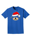 Kyu-T Face Beartholomew Santa Boy Bear Adult Dark T-Shirt-Mens T-Shirt-TooLoud-Royal-Blue-Small-Davson Sales