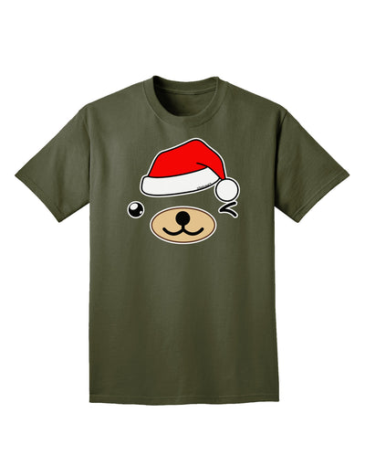 Kyu-T Face Beartholomew Santa Boy Bear Adult Dark T-Shirt-Mens T-Shirt-TooLoud-Military-Green-Small-Davson Sales