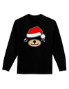 Kyu-T Face Beartholomew Santa Boy Bear Adult Long Sleeve Dark T-Shirt-TooLoud-Black-Small-Davson Sales