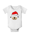 Kyu-T Face Beartholomew Santa Boy Bear Baby Romper Bodysuit-Baby Romper-TooLoud-White-06-Months-Davson Sales