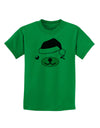 Kyu-T Face Beartholomew Santa Boy Bear Childrens T-Shirt-Childrens T-Shirt-TooLoud-Kelly-Green-X-Small-Davson Sales