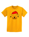 Kyu-T Face Beartholomew Santa Boy Bear Childrens T-Shirt-Childrens T-Shirt-TooLoud-Gold-X-Small-Davson Sales