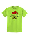 Kyu-T Face Beartholomew Santa Boy Bear Childrens T-Shirt-Childrens T-Shirt-TooLoud-Lime-Green-X-Small-Davson Sales