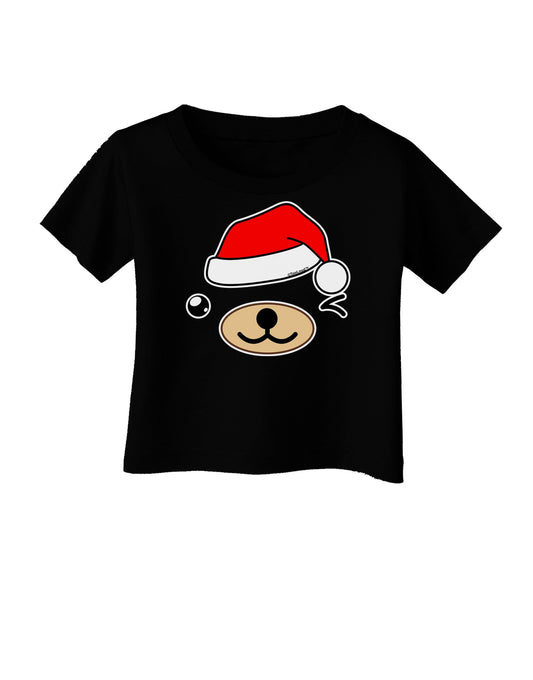 Kyu-T Face Beartholomew Santa Boy Bear Infant T-Shirt Dark-Infant T-Shirt-TooLoud-Black-06-Months-Davson Sales