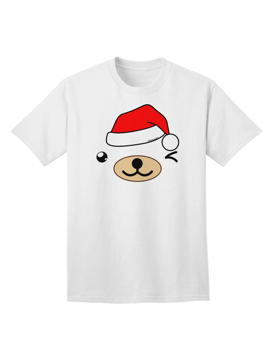 Kyu-T Face Beartholomew Santa Boy Bear - Premium Adult T-Shirt for Festive Season-Mens T-shirts-TooLoud-White-Small-Davson Sales