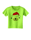 Kyu-T Face Beartholomew Santa Boy Bear Toddler T-Shirt-Toddler T-Shirt-TooLoud-Lime-Green-2T-Davson Sales