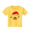 Kyu-T Face Beartholomew Santa Boy Bear Toddler T-Shirt-Toddler T-Shirt-TooLoud-Yellow-2T-Davson Sales