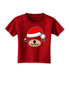 Kyu-T Face Beartholomew Santa Boy Bear Toddler T-Shirt Dark-Toddler T-Shirt-TooLoud-Red-2T-Davson Sales