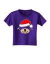 Kyu-T Face Beartholomew Santa Boy Bear Toddler T-Shirt Dark-Toddler T-Shirt-TooLoud-Purple-2T-Davson Sales