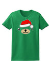 Kyu-T Face Beartholomew Santa Boy Bear Womens Dark T-Shirt-TooLoud-Kelly-Green-X-Small-Davson Sales