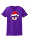 Kyu-T Face Beartholomew Santa Boy Bear Womens Dark T-Shirt-TooLoud-Purple-X-Small-Davson Sales