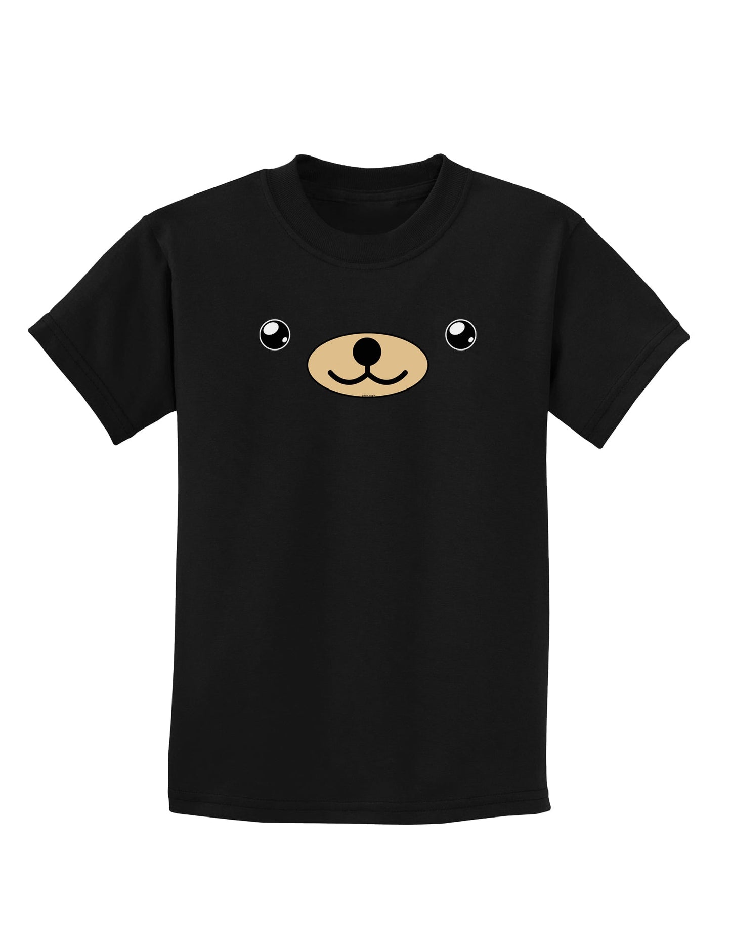 Kyu-T Face - Beartholomew the Teddy Bear Childrens Dark T-Shirt-Childrens T-Shirt-TooLoud-Black-X-Small-Davson Sales