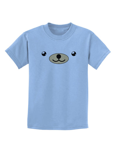 Kyu-T Face - Beartholomew the Teddy Bear Childrens T-Shirt-Childrens T-Shirt-TooLoud-Light-Blue-X-Small-Davson Sales