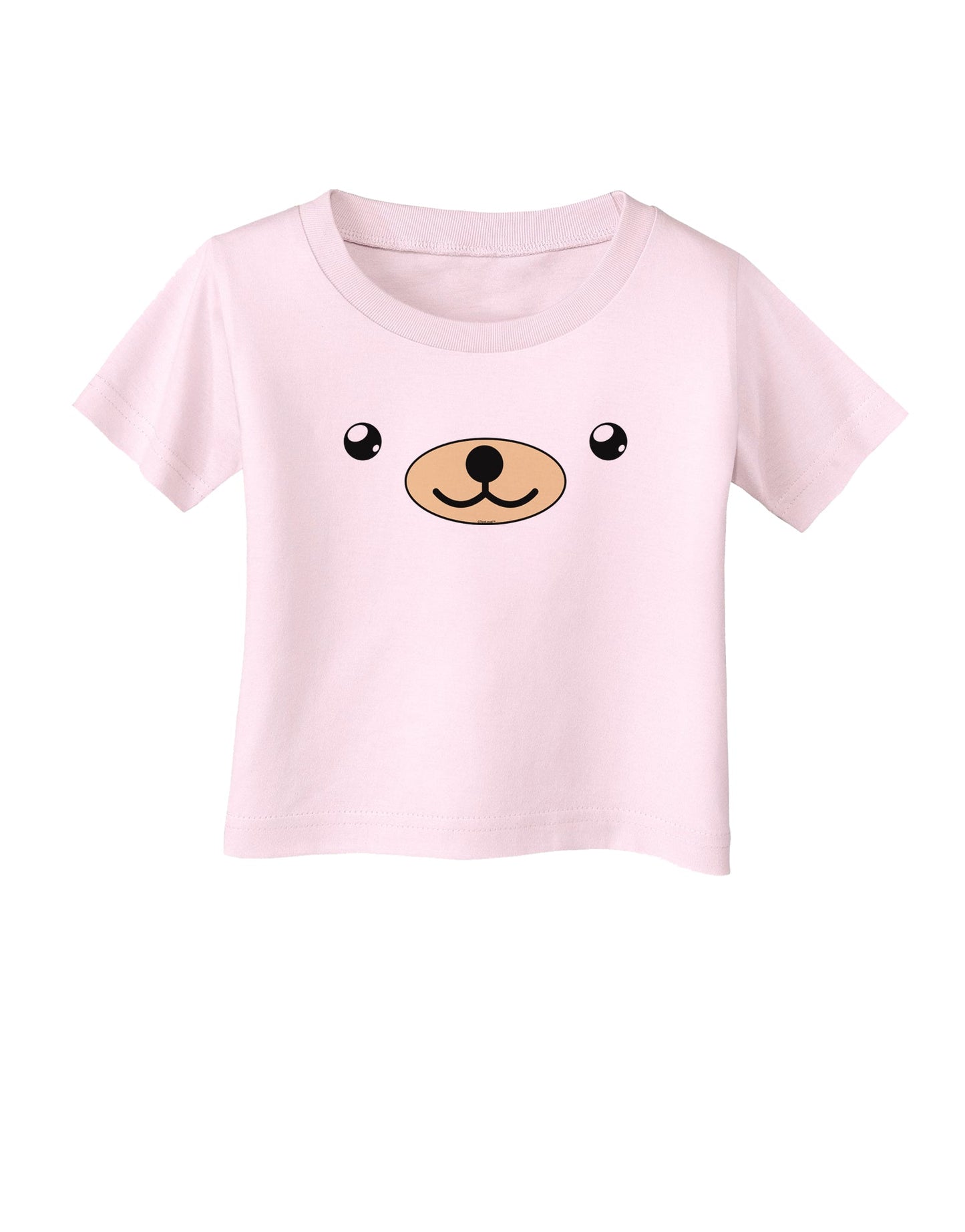 Kyu-T Face - Beartholomew the Teddy Bear Infant T-Shirt-Infant T-Shirt-TooLoud-Light-Pink-06-Months-Davson Sales