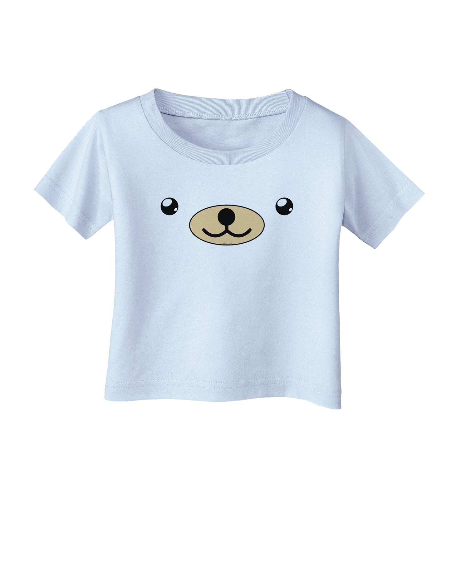 Kyu-T Face - Beartholomew the Teddy Bear Infant T-Shirt-Infant T-Shirt-TooLoud-Light-Blue-06-Months-Davson Sales