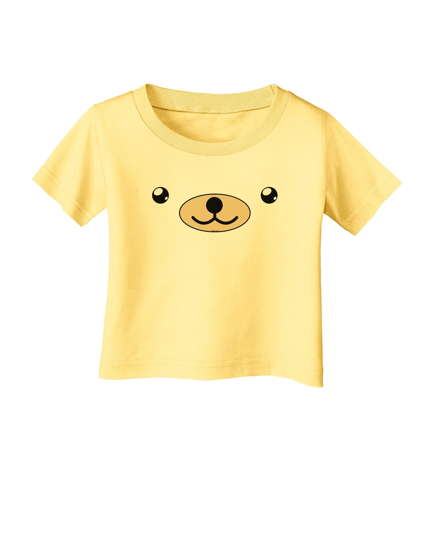 Kyu-T Face - Beartholomew the Teddy Bear Infant T-Shirt-Infant T-Shirt-TooLoud-Daffodil-Yellow-06-Months-Davson Sales