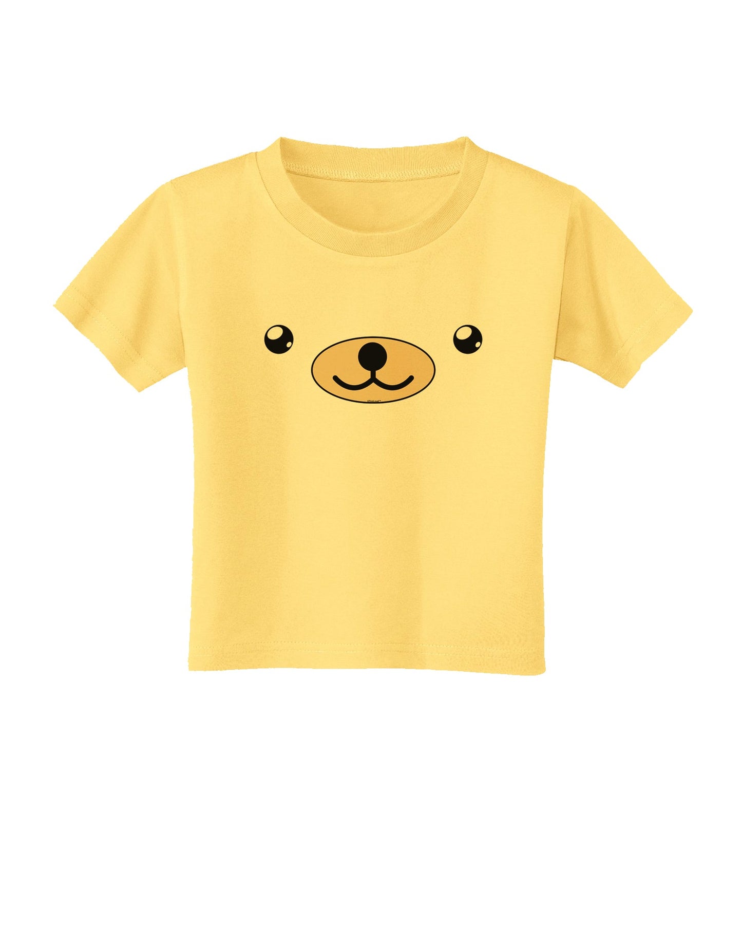 Kyu-T Face - Beartholomew the Teddy Bear Toddler T-Shirt-Toddler T-Shirt-TooLoud-Daffodil-Yellow-2T-Davson Sales