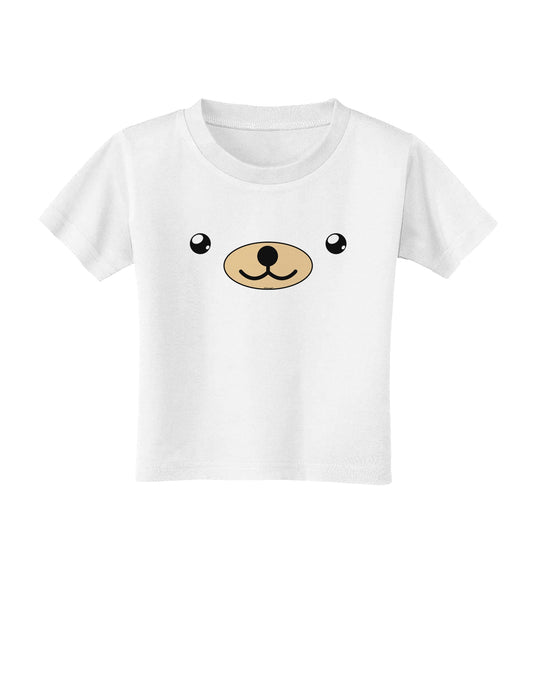Kyu-T Face - Beartholomew the Teddy Bear Toddler T-Shirt-Toddler T-Shirt-TooLoud-White-2T-Davson Sales