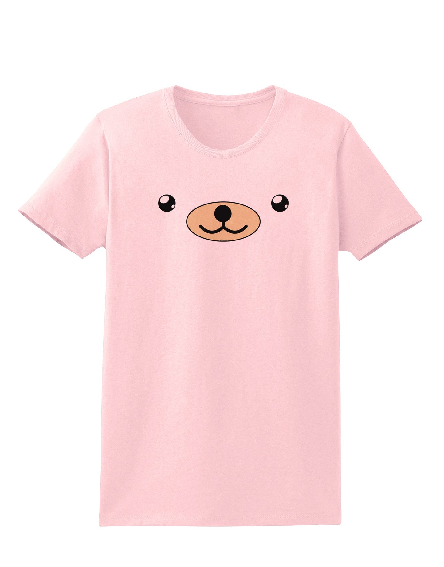 Kyu-T Face - Beartholomew the Teddy Bear Womens T-Shirt-Womens T-Shirt-TooLoud-PalePink-X-Small-Davson Sales